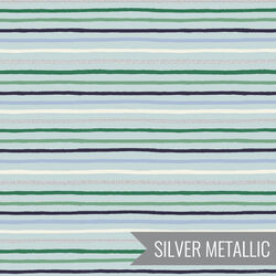 Festive Stripe in Mint Metallic