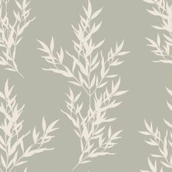 Branches in Cream on Soft Olive