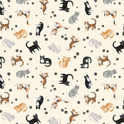 Tossed Cats in Cream