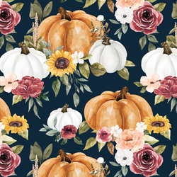 Pumpkin Bouquet in Navy Blue