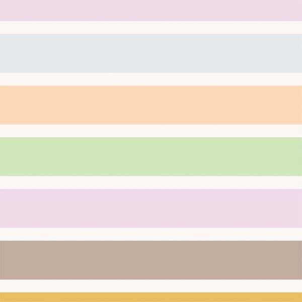 Large Boho Rainbow Stripe in Retro Sunshine