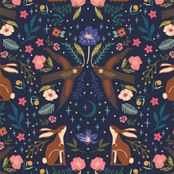 Moonlit Forest in Dusk