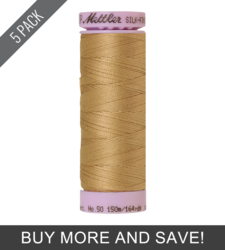 Caramel Cream (9105-0285) - Silk Finish Cotton 50wt - 164 Yards (5 Pack)