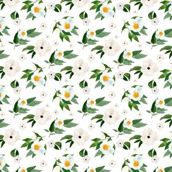Small Spring Blooms in White