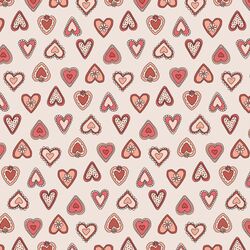 Vintage Hearts in Rouge