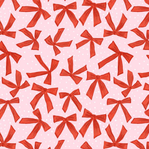 Tinsel Bows in Merry Pink