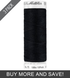Black (5100-4000) - Denim Doc - 109 Yards (3 Pack)