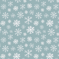 Snowflakes in Winter Blue