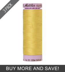 Lemon Peel (9105-0115) - Silk Finish Cotton 50wt - 164 Yards (3 Pack)