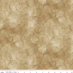 Painter's Watercolor Swirl in Khaki
