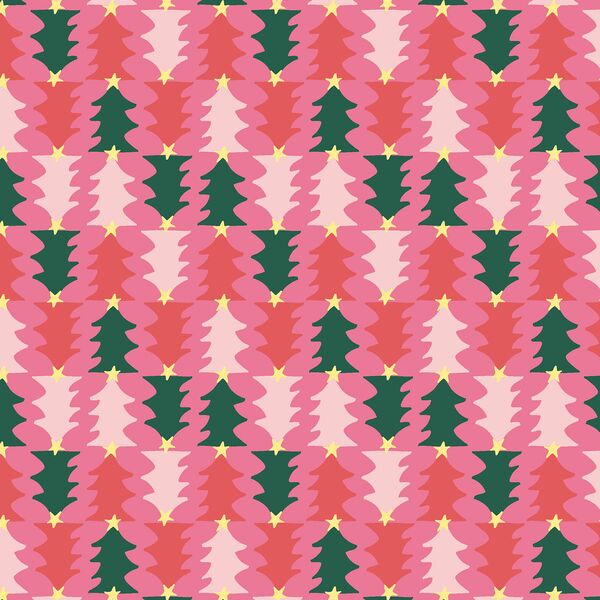 Merry Trees in Magenta
