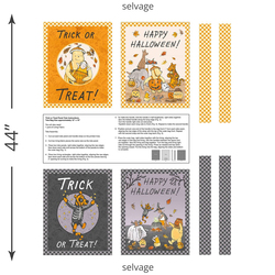 Trick or Treat Bags Panel in Orange