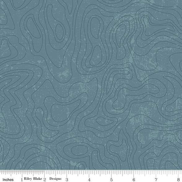 Topographic in Blue