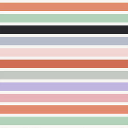Large Monster Stripe in Pastel Party