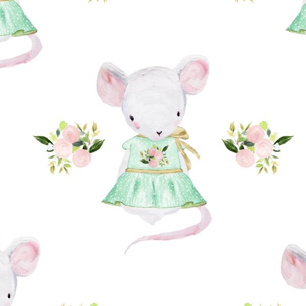 Lila the Mouse in Spring