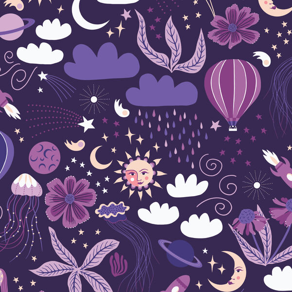 Sea and Space in Purple