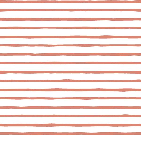 Artisan Stripe in Desert Rose on White