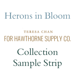 Herons in Bloom Sample Strip