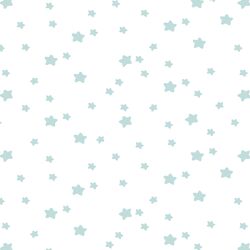 Star Light in Glacier Blue on White