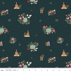 Botanicals in Deep Teal