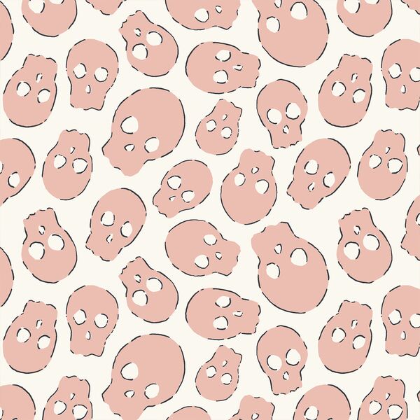 Skulls in Powder Peach