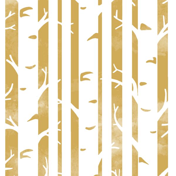 Big Birches in Straw