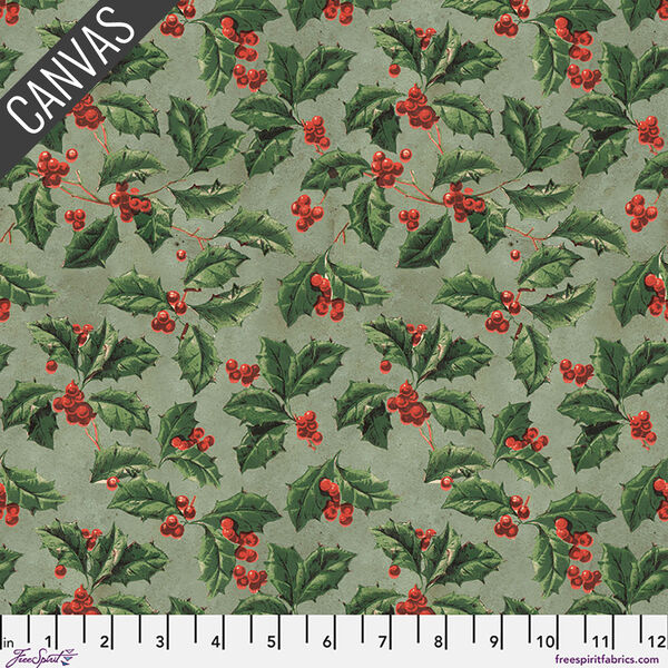 Christmas Holly Canvas in Christmas