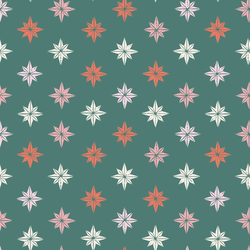 Bon Bon Christmas Stars in Pine Green
