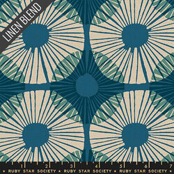 Superbloom Linen Blend in Teal