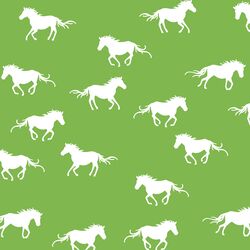 Horse Silhouette in Greenery
