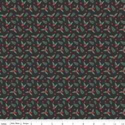 Holly Berries in Black