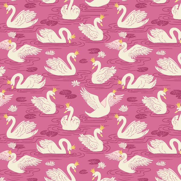 Swan Princess in Fuschia Sunset