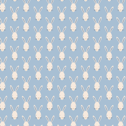 Little Bunny Face in Baby Blue