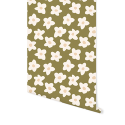 Retro Flowers in Basil