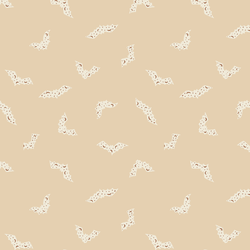 Halloween Bats in Light Beige