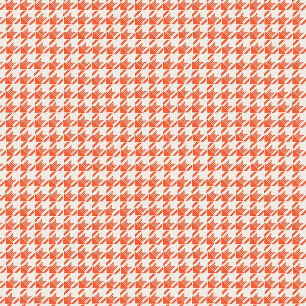 Striped Houndstooth in Rouge Red
