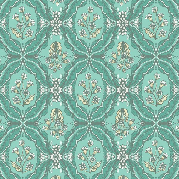 Garden Damask in Bloom