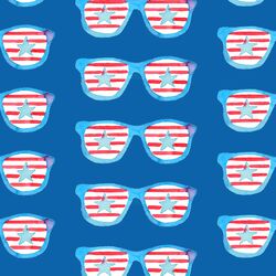 Large Sunglasses in True Blue