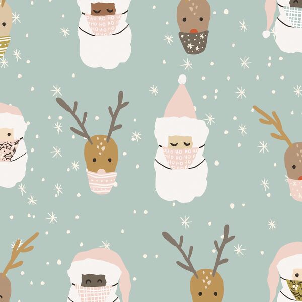 Deer Santa in Multi