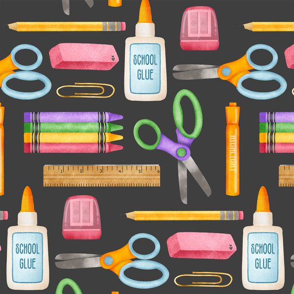 Large Back 2 School Supplies in Jet