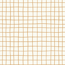 Pool Grid in Ochre on Cream