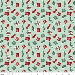 Stockings and Gifts in Mint