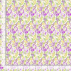 Ribbon Swirls in White