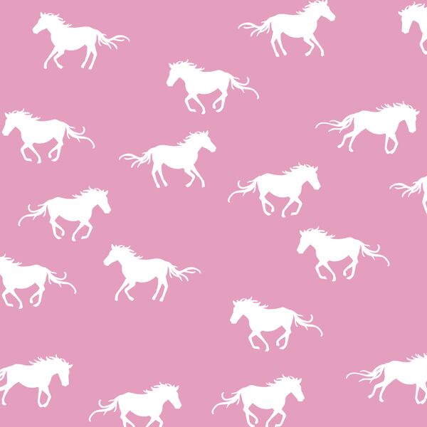 Horse Silhouette in Begonia
