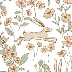 Large Hares in Pastel