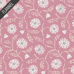 Trailing Floral Flannel in Pink