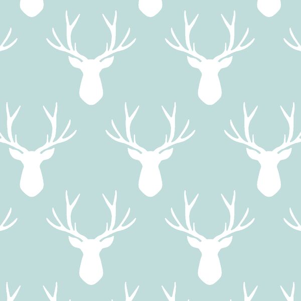 Stag Silhouette in Glacier Blue