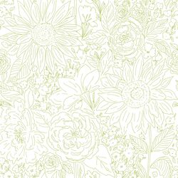 Paperie in Bright Green on White
