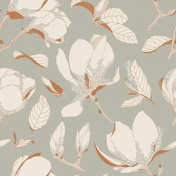 Magnolia Bloom in Soft Olive