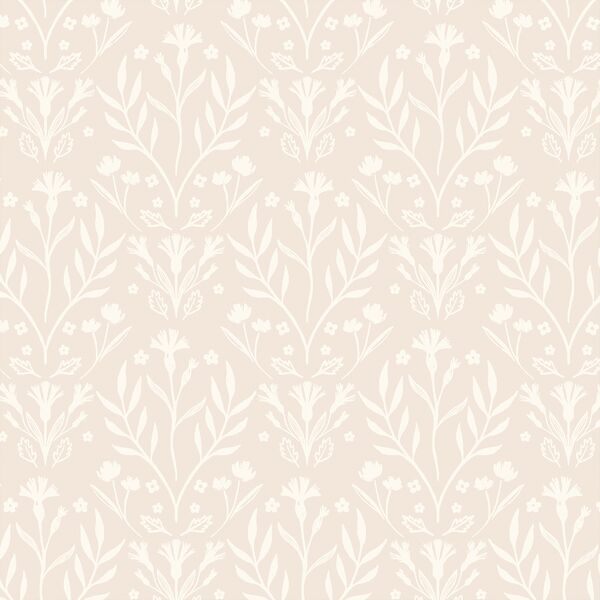 Floral Wilderness in Cream on Birch